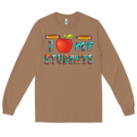 Toasted Coconut i love my students with pen and Long Sleeve Tee - Artiststas