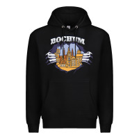 Black Bochum city Premium Hoodie - artisFamous