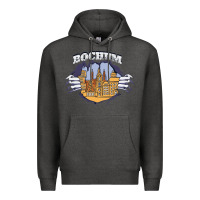 Charcoal Heather Bochum city Premium Hoodie - artisFamous
