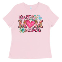 Bubblegum Pink best mom ever Ladies Tee - RacoonDesign