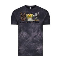 Cloud Black peace love ostrich Vintage Tee - LillyAllenDesigns