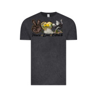Vintage Black peace love ostrich Vintage Tee - LillyAllenDesigns