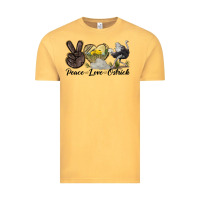 Vintage Mustard peace love ostrich Vintage Tee - LillyAllenDesigns