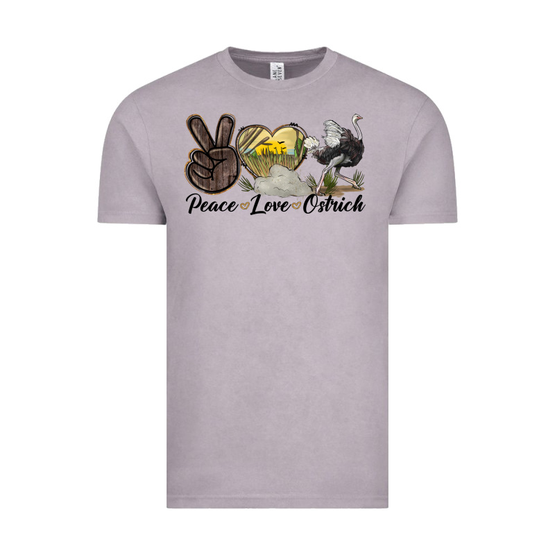 Peace Love Ostrich Vintage Tee by LillyAllenDesigns | Teevron