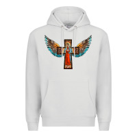 Our Lady Of Guadalupe Cross With Wings Premium Hoodie | Teevron