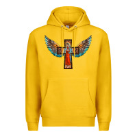 Lemon our lady of guadalupe cross with wings Premium Hoodie - BarkalooDesign
