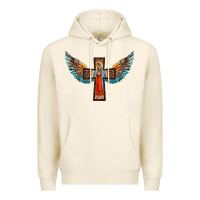 Tofu our lady of guadalupe cross with wings Premium Hoodie - BarkalooDesign