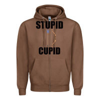 Chestnut Stupid Cupid Zipper Hoodie - Bettercallsaul