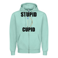 Seafoam Stupid Cupid Zipper Hoodie - Bettercallsaul