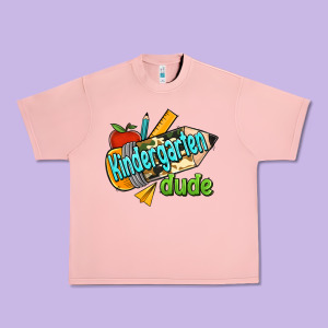 Kindergarten Grade Dude Urban Heavy Tee Designed By Ranaportraitstore