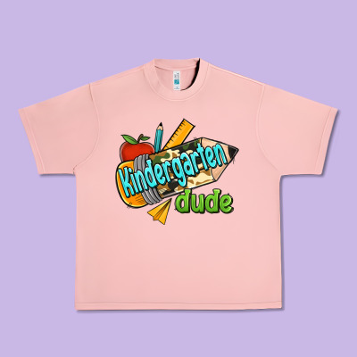 Kindergarten Grade Dude Urban Heavy Tee Designed By Ranaportraitstore