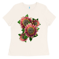 Bone 4 crimson blaze sunflower Ladies Tee - LillyAllenDesigns