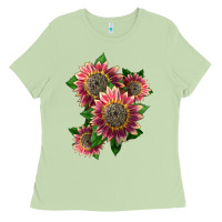Matcha 4 crimson blaze sunflower Ladies Tee - LillyAllenDesigns