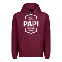 Burgundy Papi Genuine Premium Hoodie - artisFamous