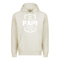 Oatmeal Heather Papi Genuine Premium Hoodie - artisFamous