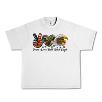 Lunar Rock peace love bald head eagle Urban Heavy Tee - LillyAllenDesigns
