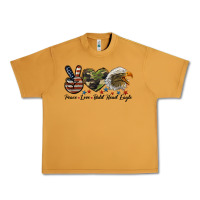 Peanut Butter peace love bald head eagle Urban Heavy Tee - LillyAllenDesigns
