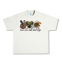 Pistachio peace love bald head eagle Urban Heavy Tee - LillyAllenDesigns