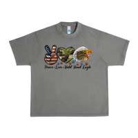 Tornado peace love bald head eagle Urban Heavy Tee - LillyAllenDesigns