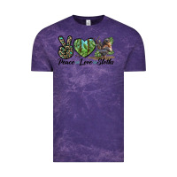 Cloud Purple Peace Love Sloths Vintage Tee - LillyAllenDesigns