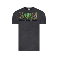 Vintage Black Peace Love Sloths Vintage Tee - LillyAllenDesigns