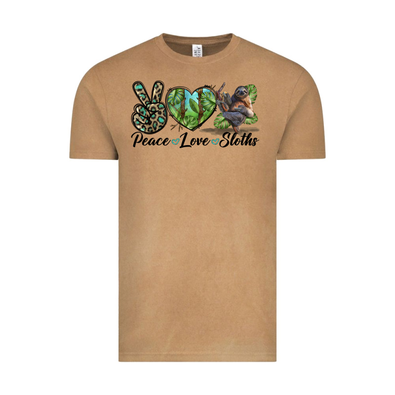 Peace Love Sloths Vintage Tee by LillyAllenDesigns | Teevron