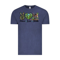 Vintage Denim Peace Love Sloths Vintage Tee - LillyAllenDesigns