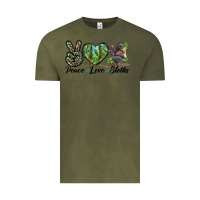 Vintage Olive Peace Love Sloths Vintage Tee - LillyAllenDesigns