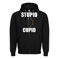 Black Studip Cupid Zipper Hoodie - Bettercallsaul