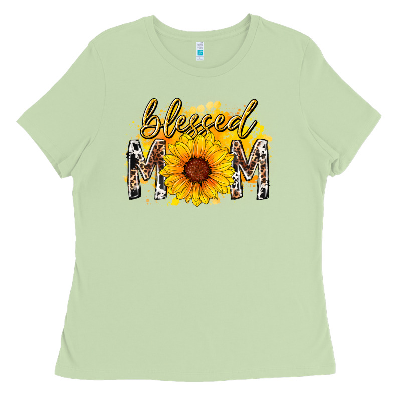 Blessed Mom Sunflower Ladies Tee by RacoonDesign | Teevron