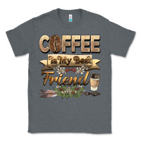 Charcoal Heather coffee is my best friend Classic Tee - BarkalooDesign