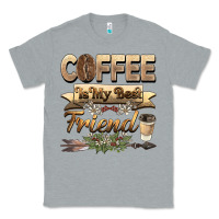 Heather Grey coffee is my best friend Classic Tee - BarkalooDesign