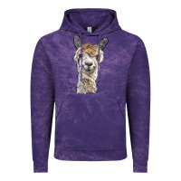 Cloud Purple alpaca Vintage Hoodie - BarkalooDesign