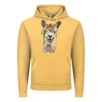 Vintage Mustard alpaca Vintage Hoodie - BarkalooDesign