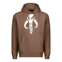 Chestnut mandorian skull Premium Hoodie - artisFamous