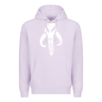 Lilac mandorian skull Premium Hoodie - artisFamous