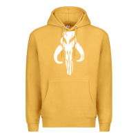 Mustard mandorian skull Premium Hoodie - artisFamous