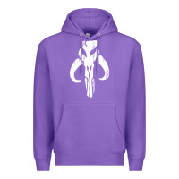 Purple mandorian skull Premium Hoodie - artisFamous