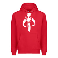 Red mandorian skull Premium Hoodie - artisFamous