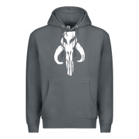Rock mandorian skull Premium Hoodie - artisFamous