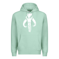 Seafoam mandorian skull Premium Hoodie - artisFamous