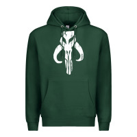 Sports Green mandorian skull Premium Hoodie - artisFamous