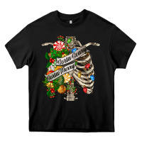 Black sorta merry sorta scary chest Heavy Core Tee - FaDigitalArtStudio