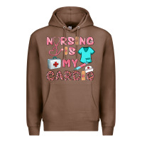 Chestnut nursing is my cardio Premium Hoodie - BarkalooDesign