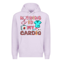 Lilac nursing is my cardio Premium Hoodie - BarkalooDesign