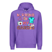 Purple nursing is my cardio Premium Hoodie - BarkalooDesign