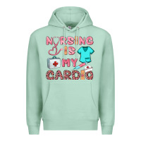 Seafoam nursing is my cardio Premium Hoodie - BarkalooDesign