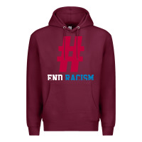 Burgundy Basic End Racism Resist - Anti Trump Gift Political Premium Hoodie - artisFamous