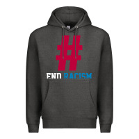 Charcoal Heather Basic End Racism Resist - Anti Trump Gift Political Premium Hoodie - artisFamous