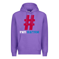 Purple Basic End Racism Resist - Anti Trump Gift Political Premium Hoodie - artisFamous